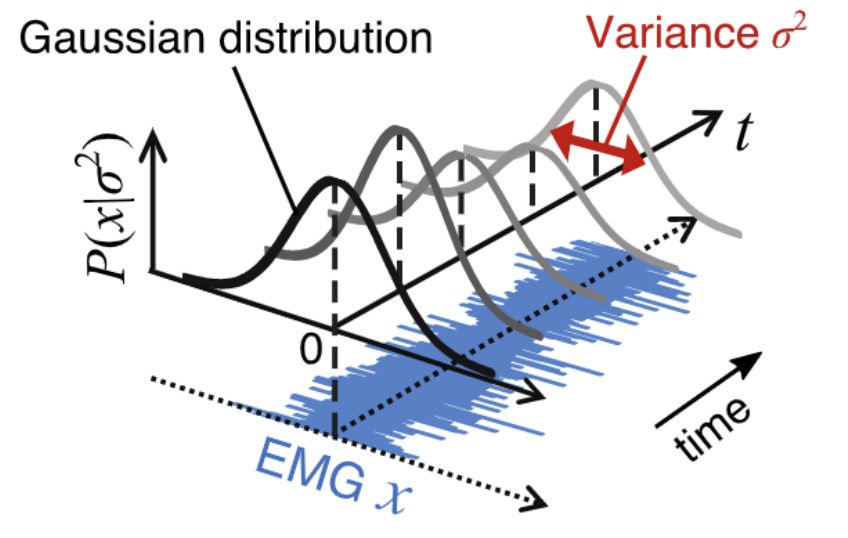 Stochastic Generative Model and Signal Analysis of Surface EMG